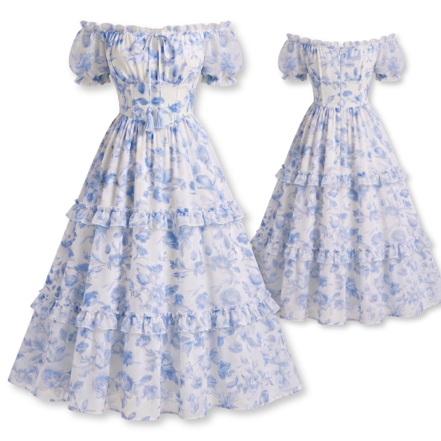 Blue Willow Cottagecore Midi Dress Pattern