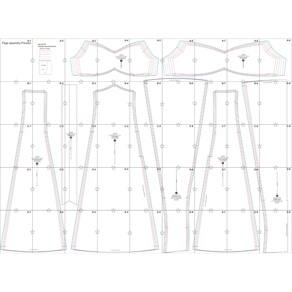 Romantic Summer Dress Pattern